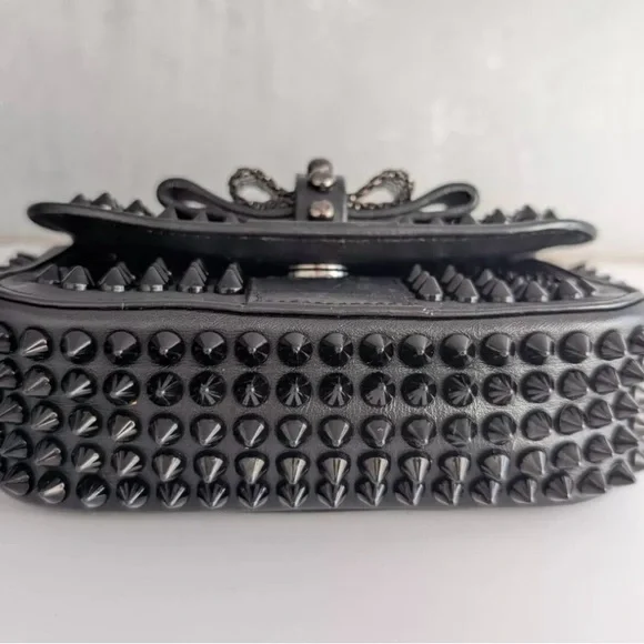 Christian Louboutin Sweet Charity Black Studded Crossbody Bag - Picture 4 of 16